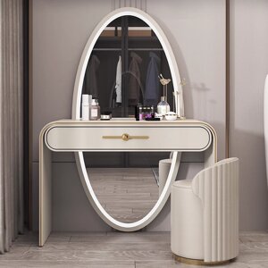 Роскошный туалетный столик в стиле Ваби-саби и зеркалом в полный рост
