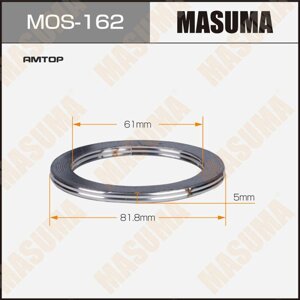 Кольцо уплотнительное глушителя Masuma 61х81.8x5
