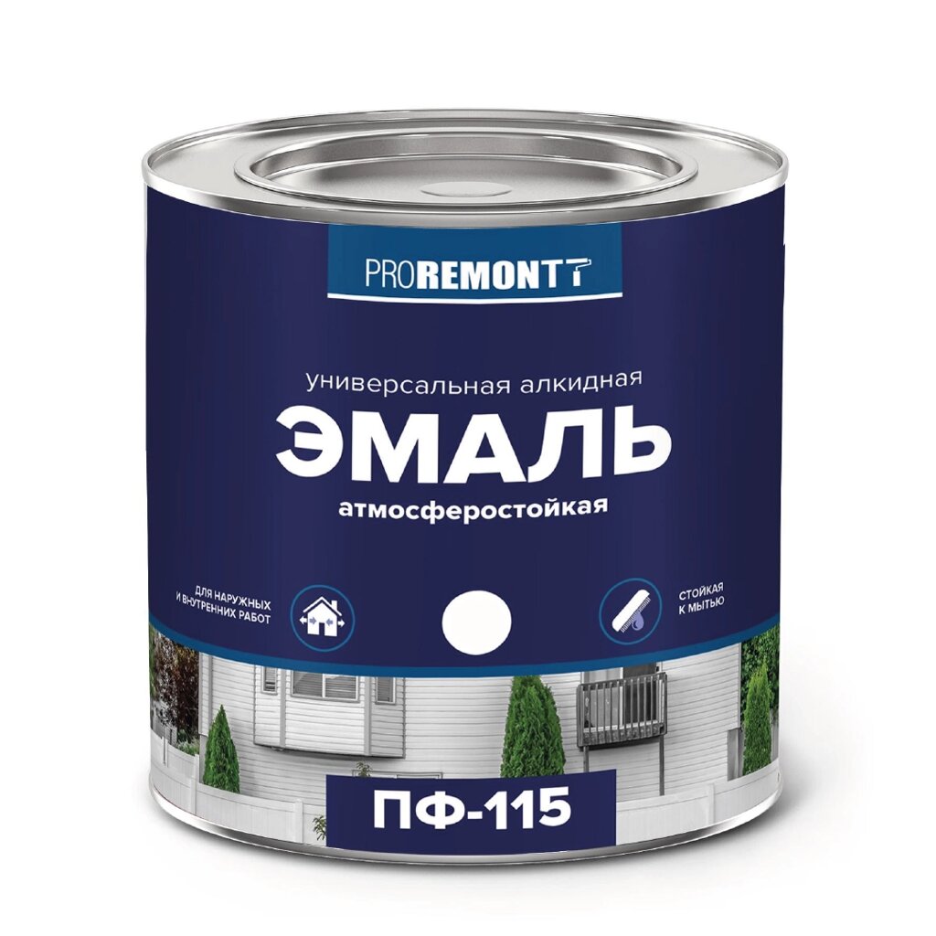Эмаль ПФ-115 Proremontt Мятный RAL 6027 0,9 кг Л-С 10 шт/уп от компании Строй Мир Крым. Симферополь. - фото 1
