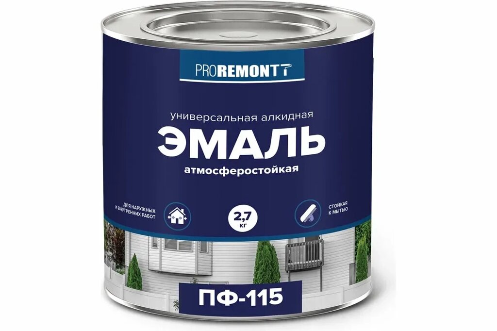 Эмаль ПФ-115 PROREMONTT Желтый 20 кг Л-С (33 шт/пал) от компании Строй Мир Крым. Симферополь. - фото 1