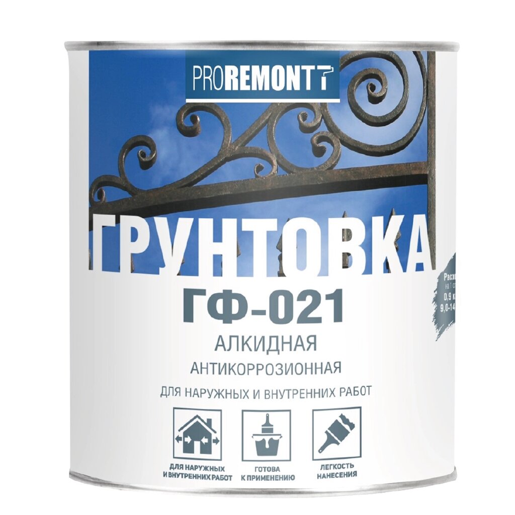Грунт ГФ-021 Proremontt красно-коричневый 18 кг Л-С 33 шт/пал от компании Строй Мир Крым. Симферополь. - фото 1