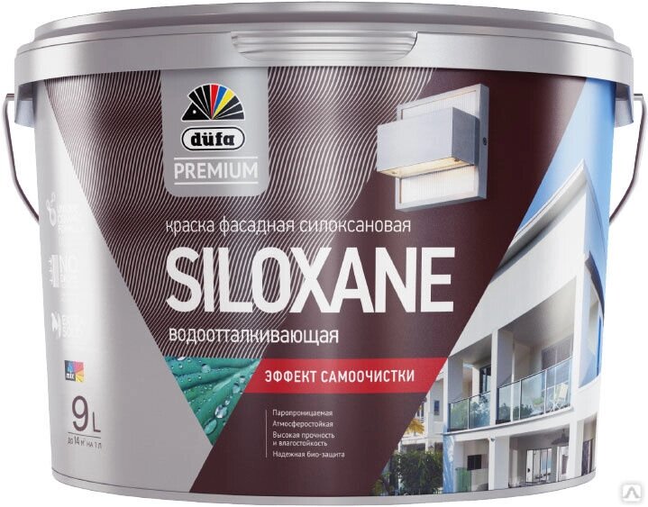 Краска водно-дисперсионная Dufa Premium Siloxane фасадная силоксановая База 3 5 л 5175 от компании Строй Мир Крым. Симферополь. - фото 1