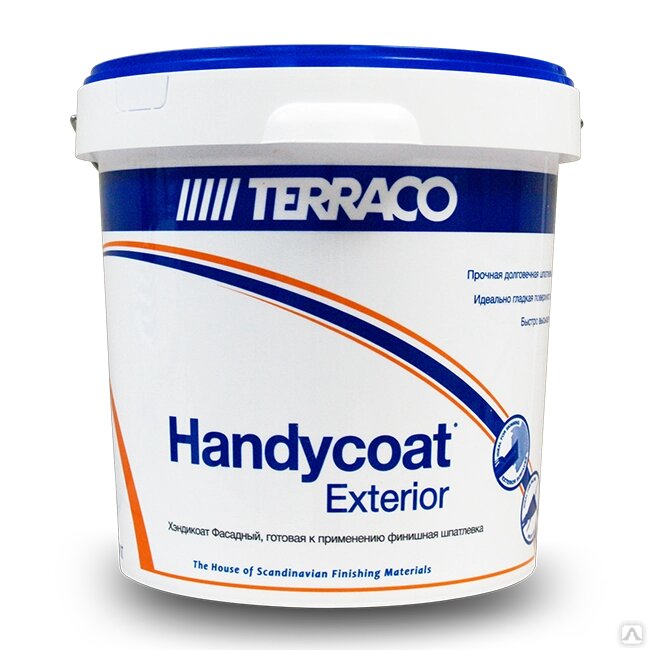 Шпатлевка финишная Terraco Хэндикоат Exterior 5 кг фасадная готовая 632505 от компании Строй Мир Крым. Симферополь. - фото 1