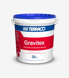 Штукатурка акриловая Terraco Gravitex Roller acrylic Exterior ведро 25 кг 6177225