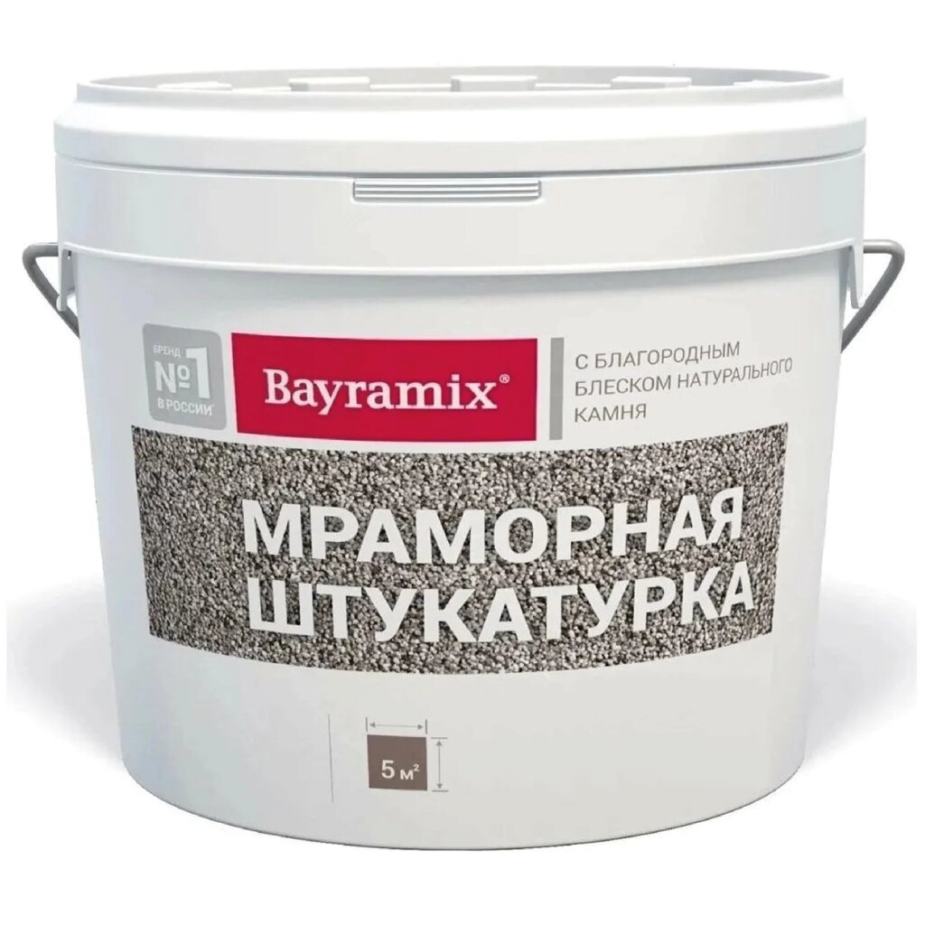 Штукатурка для наружных и внутренних работ BayraMix Peach Rose фракция N мраморная 15 кг от компании Строй Мир Крым. Симферополь. - фото 1