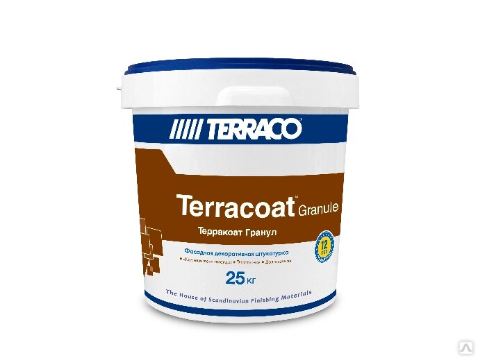 Штукатурка фасадная Terraco Terracoat Granule Silicone 1 мм Exterior 25 кг от компании Строй Мир Крым. Симферополь. - фото 1