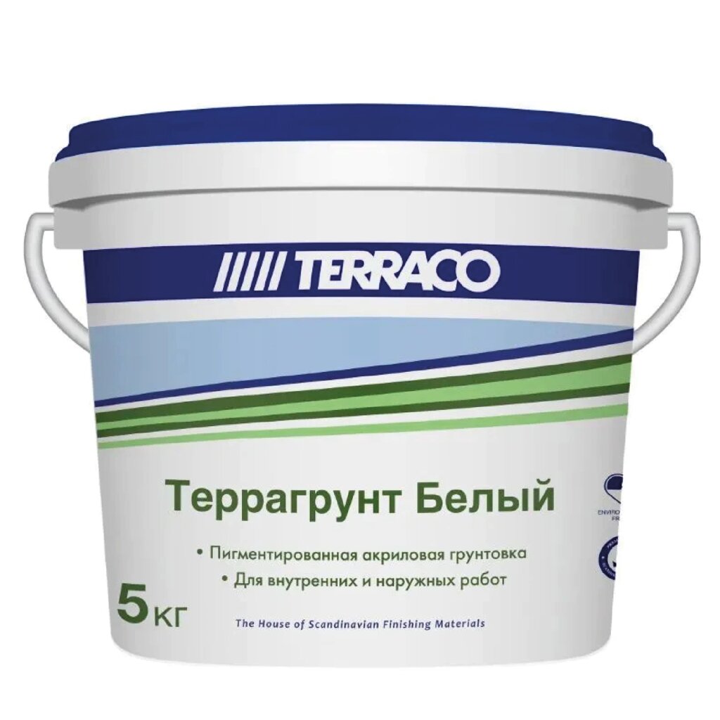 Штукатурка Terraco Террагрунт белый 5 кг 72 шт/пал от компании Строй Мир Крым. Симферополь. - фото 1