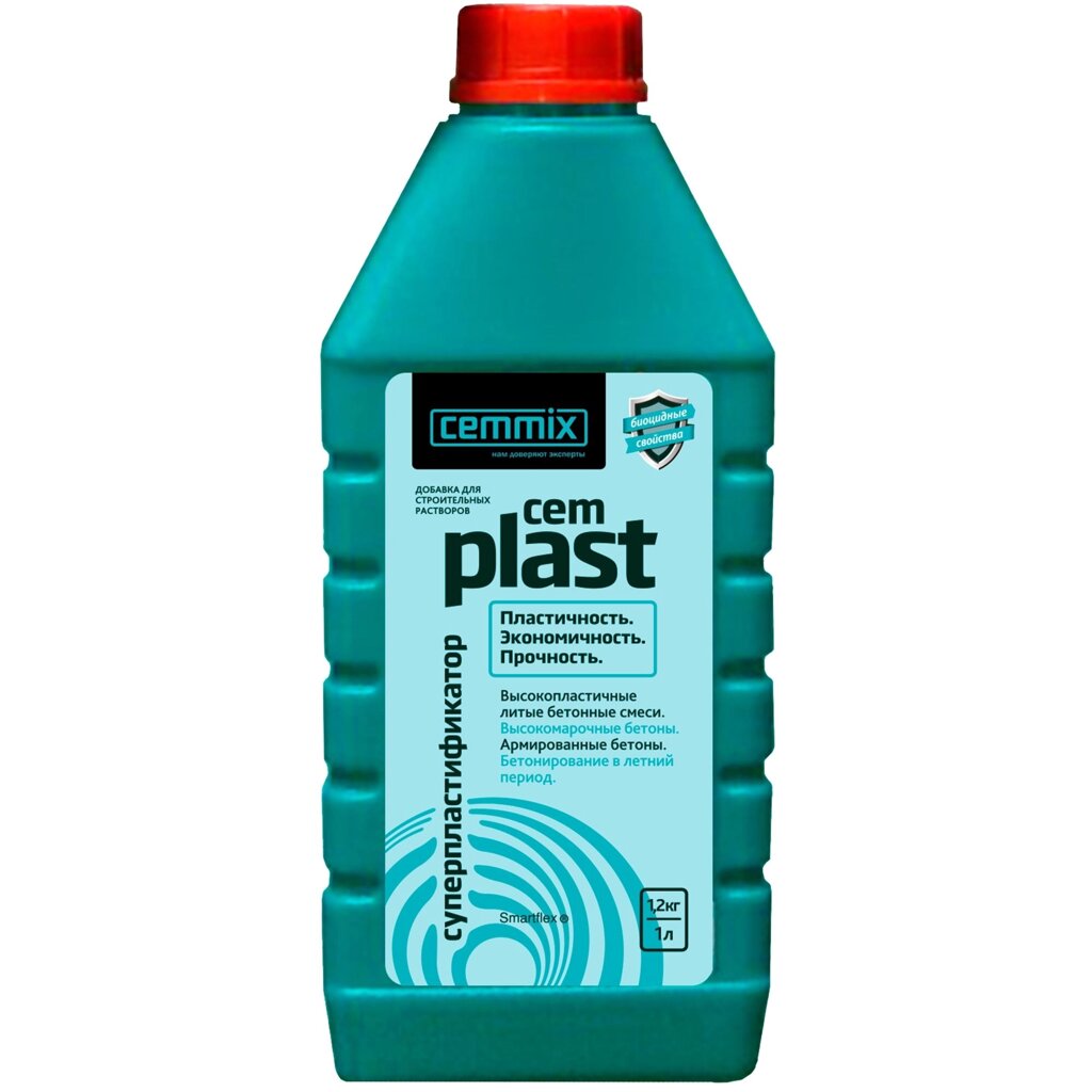 Суперпластификатор CemPlast 1 л 20 шт/уп от компании Строй Мир Крым. Симферополь. - фото 1