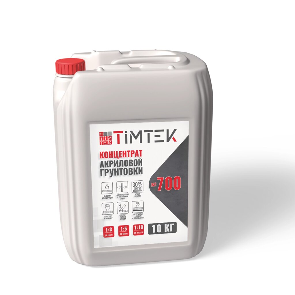 TimTek №700 Грунт концентрат 1:10, со-30%, 10 кг (60 шт/пал) от компании Строй Мир Крым. Симферополь. - фото 1