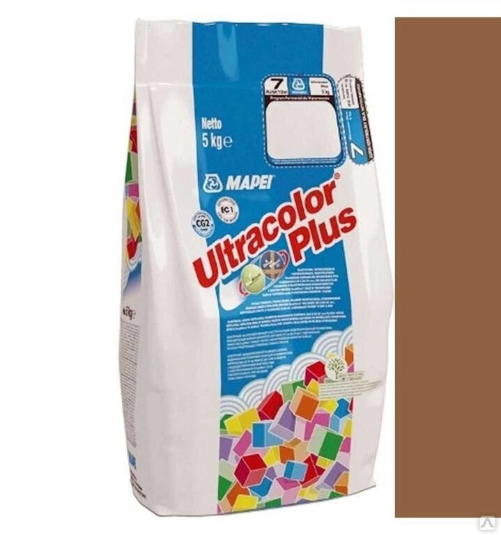 Затирка Mapei UltraColor Plus 2 кг 142 коричневый 6431 от компании Строй Мир Крым. Симферополь. - фото 1