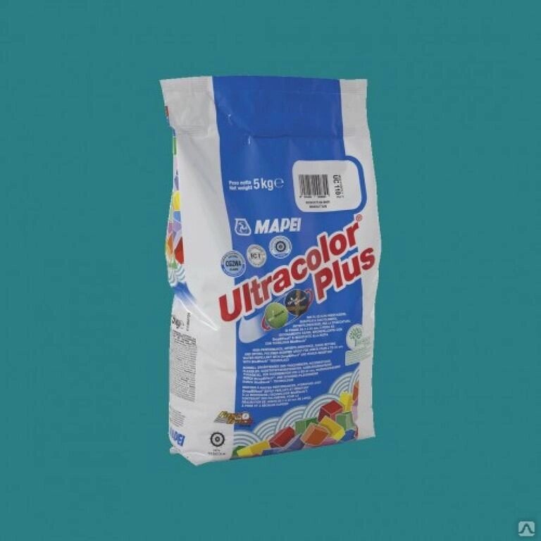 Затирка Mapei UltraColor Plus 2 кг 171 бирюзовый 7325 от компании Строй Мир Крым. Симферополь. - фото 1