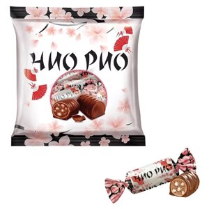 Батончики шоколадные ЧИО РИО с хрустящими шариками в карамели и глазури, 500 г