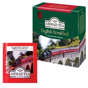 Чай AHMAD English Breakfast черный, 100 пакетиков в конвертах по 2 г