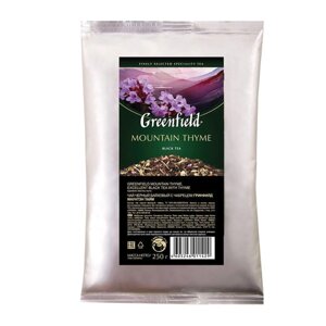 Чай листовой GREENFIELD Mountain Thyme черный с чабрецом 250 г