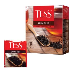 Чай TESS Sunrise черный цейлонский, 100 пакетиков в конвертах по 1,8 г,