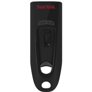 Флеш-диск 128 GB, sandisk cruzer ultra, USB 3.0, черный, SDCZ48-128G-U46