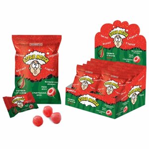 Карамель ВЗРЫВ МОЗГА со вкусом арбуза 15 г, 5 конфет в пакете, КОНФИТОЙ