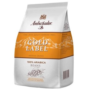 Кофе в зернах AMBASSADOR Gold Label 1 кг, арабика 100%