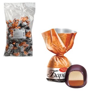 Конфеты шоколадные КРАСНЫЙ ОКТЯБРЬ Барокко, сливочно-кофейный крем, 1000 г, пакет