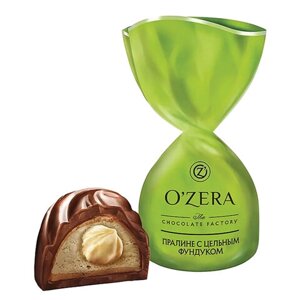 Конфеты шоколадные O'ZERA с цельным фундуком, 500 г