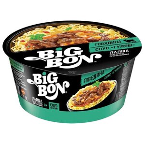 Лапша BIG BON Говядина с соусом Гуляш 85 г