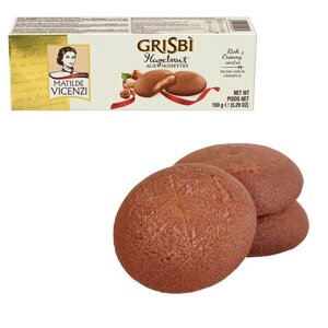 Печенье GRISBI (Гризби) Hazelnut, с начинкой из орехового крема, 150 г