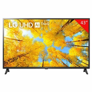 Телевизор LG 43UQ75006LF, 43 (108 см), 3840 x 2160, 4K, 16:9, SmartTV, Wi-Fi, черный