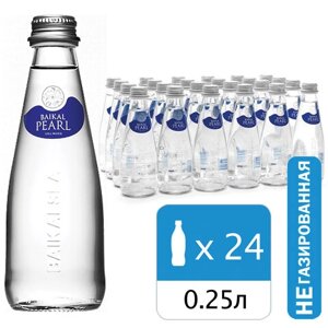 Вода негазированная минеральная BAIKAL PEARL 0,25 л, стеклянная бутылка