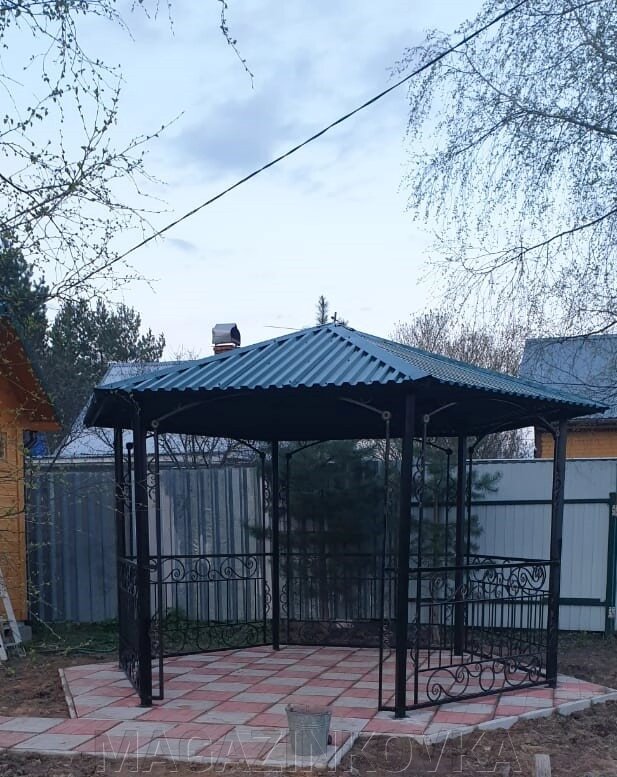 Беседка кованая "Амур X" металлическая ##от компании## magazinkovka. ru - ##фото## 1