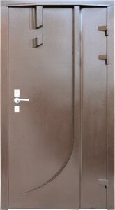 Дверь кованая металлическая с металлоизгибом