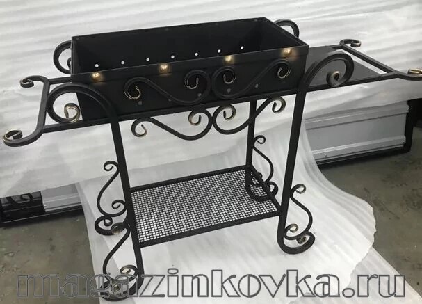 Мангал кованый «Люкс Х» металлический от компании MAGAZINKOVKA - фото 1