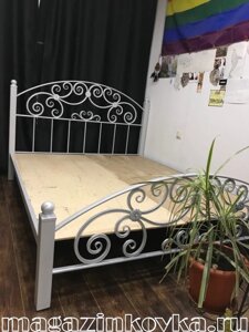 Кровать кованая «Гретталь X»  двуспальная металлическая в Москве от компании MAGAZINKOVKA