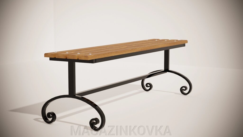 Скамейка кованая металлическая «Садовая 0.9м X» от компании MAGAZINKOVKA - фото 1