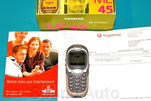 Мобильный телефон Siemens ME45 Safari Gray Vodafon Полный комплект Новый