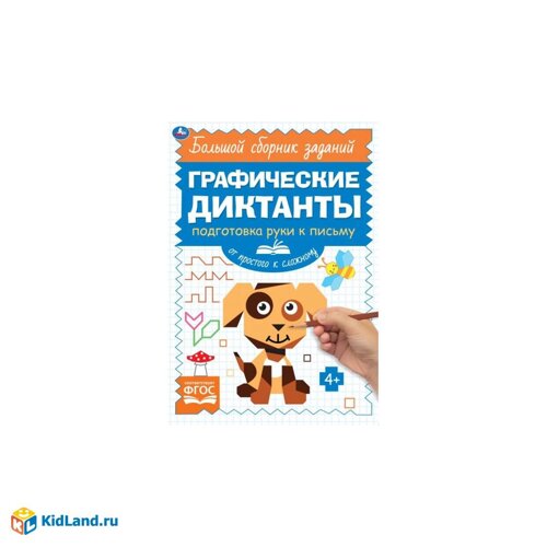 Письмо. От простого к сложному. Графические диктанты. 165х235 мм, 96 стр, 2+2 Умка