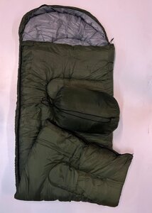 -30°С мешок спальный утеплённый защитного цвета (олива) оптом