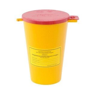 Ёмкость-контейнер для сбора острого инструментария 1.5 литра от компании Арсенал ОПТ - фото 1