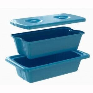 Емкость-контейнер КДС 30 литров, цвет голубой, без слива