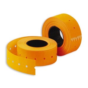 Этикет-лента прямоугольная оранжевая 21.5х12 мм (200 рулонов по 800 этикеток)