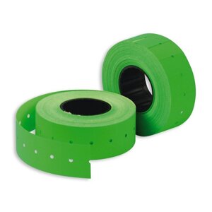 Этикет-лента прямоугольная зеленая 21.5х12 мм (200 рулонов по 800 этикеток)