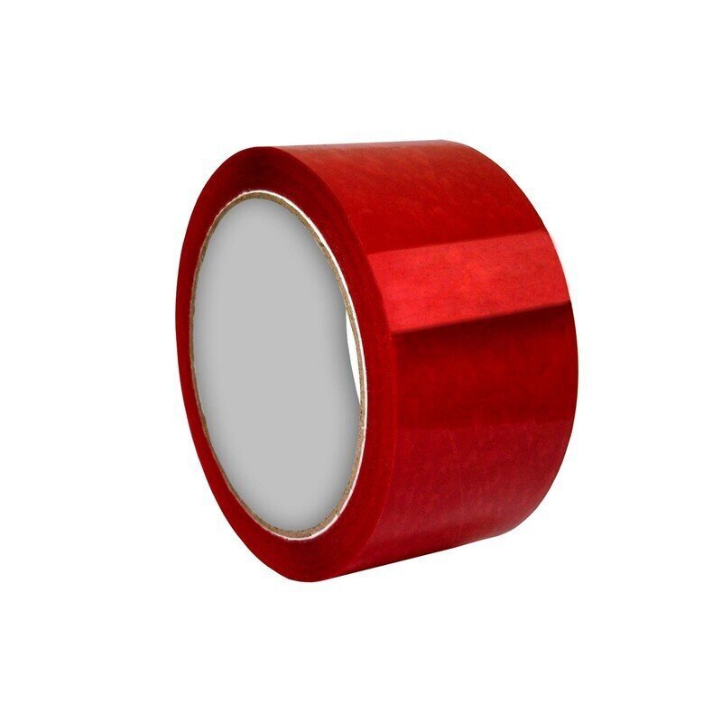 Клейкая лента упаковочная красная 48 мм x 55 м плотность 45 мкм от компании Арсенал ОПТ - фото 1