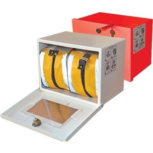 Контейнер/ящик/шкаф для хранения самоспасателей Шанс (на 2 изделия) с пломбой и наклейками