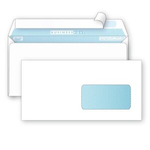 Конверт почтовый BusinessPost E65 (110x220 мм) белый удаляемая лента правое окно (1000 штук в упаковке)