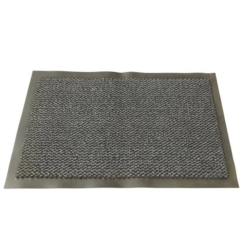 Ковер грязезащитный ворсовый на ПВХ-основе (600х900х5 мм, серый) от компании Арсенал ОПТ - фото 1