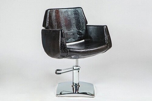 Кресло парикмахерское SD-6316 гидравлика (черный крокодил) от компании Арсенал ОПТ - фото 1