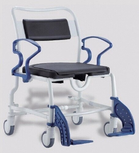 Кресло-стул с санитарным оснащением Денвер (серый/синий) от компании Арсенал ОПТ - фото 1