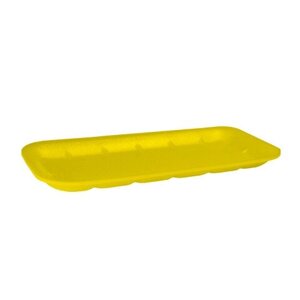 Лотки/подложки из вспененного полистирола для ручной упаковки желтые Е-15 225х100х15 400шт/уп