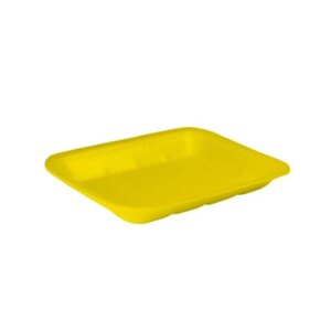 Лотки/подложки из вспененного полистирола для ручной упаковки желтые E-25 180х135х25 Б 720шт/уп