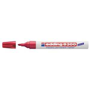 Маркер для агрессивной среды Edding E-8300/2 красный (толщина линии 1.5-3 мм)