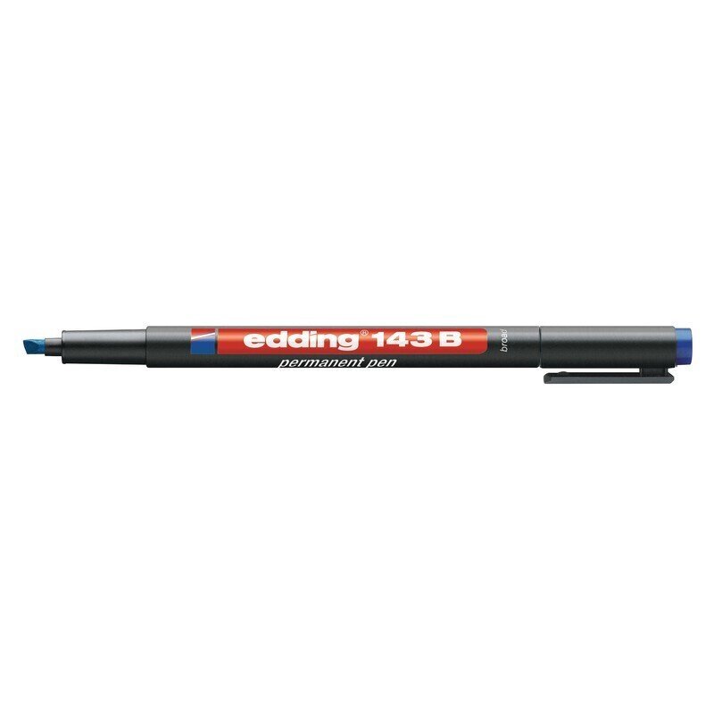 Маркер для пленок и глянцевых поверхностей Edding E-143/3 B синий (толщина линии 1-3 мм) от компании Арсенал ОПТ - фото 1